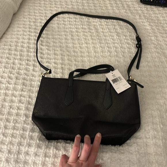 NWT Kate Spade Small Joeley Satchel in black (001) with sparkles - Picture 4 of 16